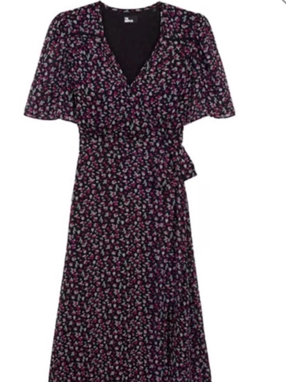 The Kooples Floral Print Wrap Dress- Size EU 3/ US Medium